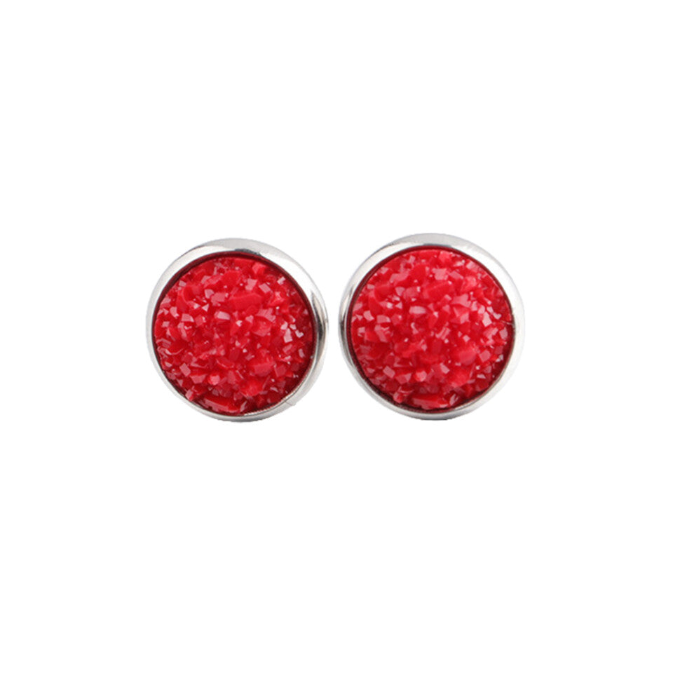 (Type 24) 1 Pair Female Stainless Steel Ear Stud Earrings Gifts Jewellery