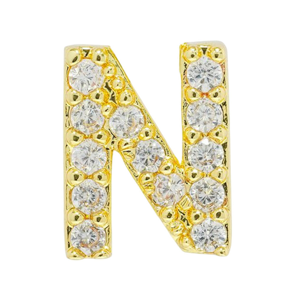 (N) Letter Earring Party Banquet Portable Stud Earrings Ear Jewellery