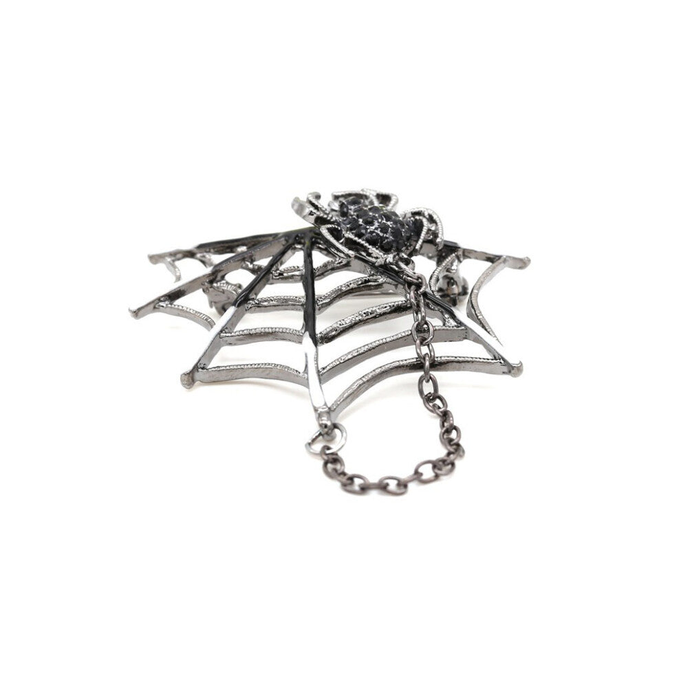 Cobweb Brooch Women Brooches Spider-web Chain Pin Female Accessories