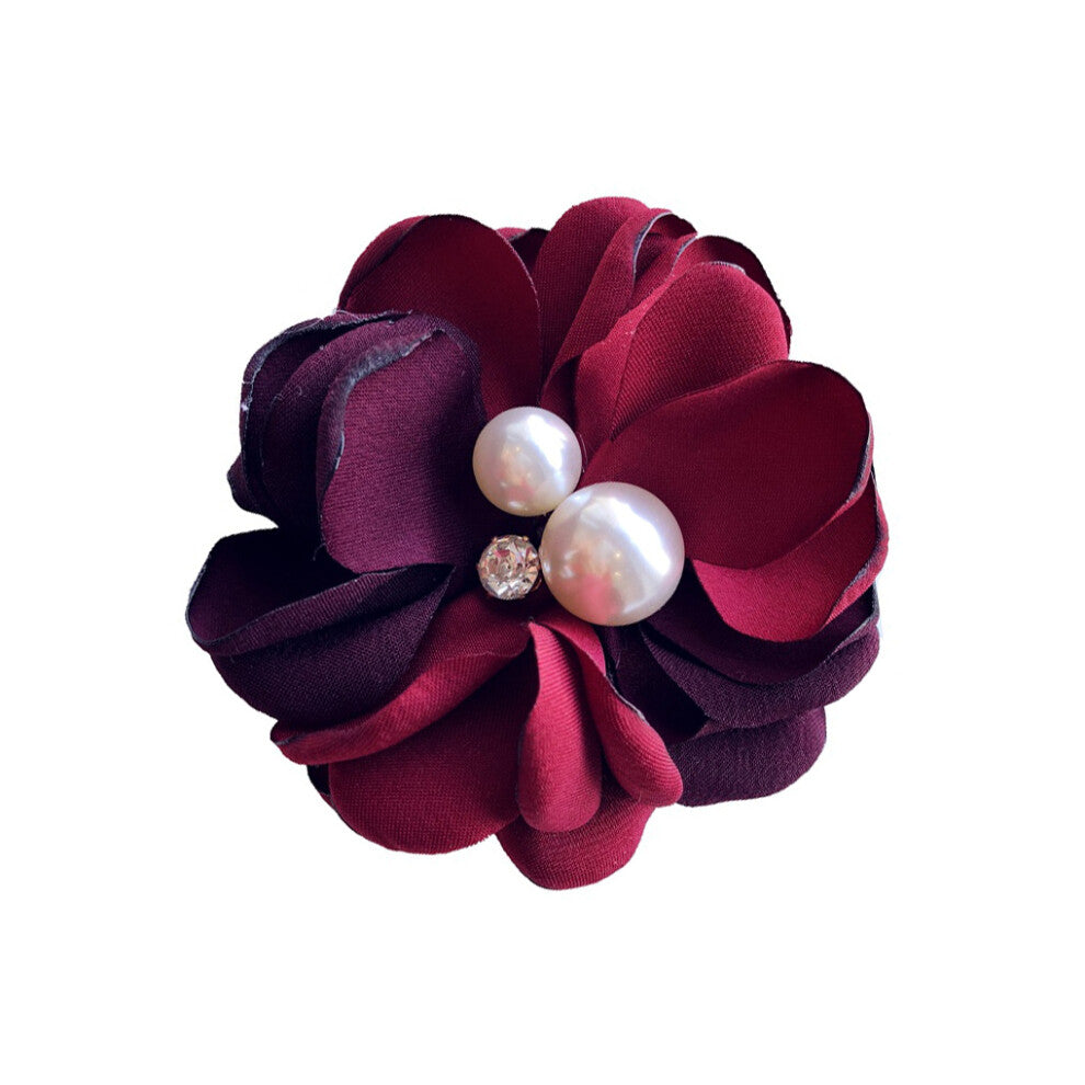 Women Flower Brooch Bride Dress Wedding Engagement Clothes Large Pin