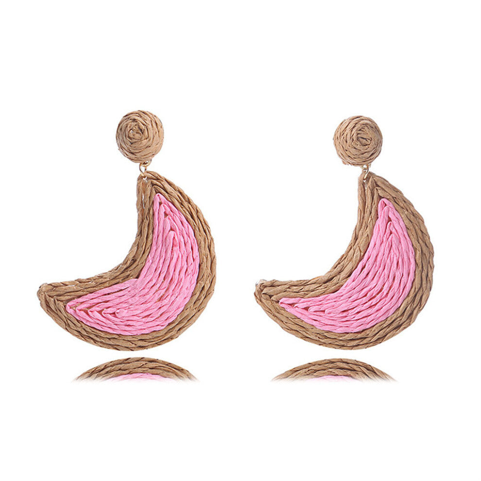 (Light Pink) 1 Pair Vintage Earrings Pendant Decoration Jewellery Girlfriends