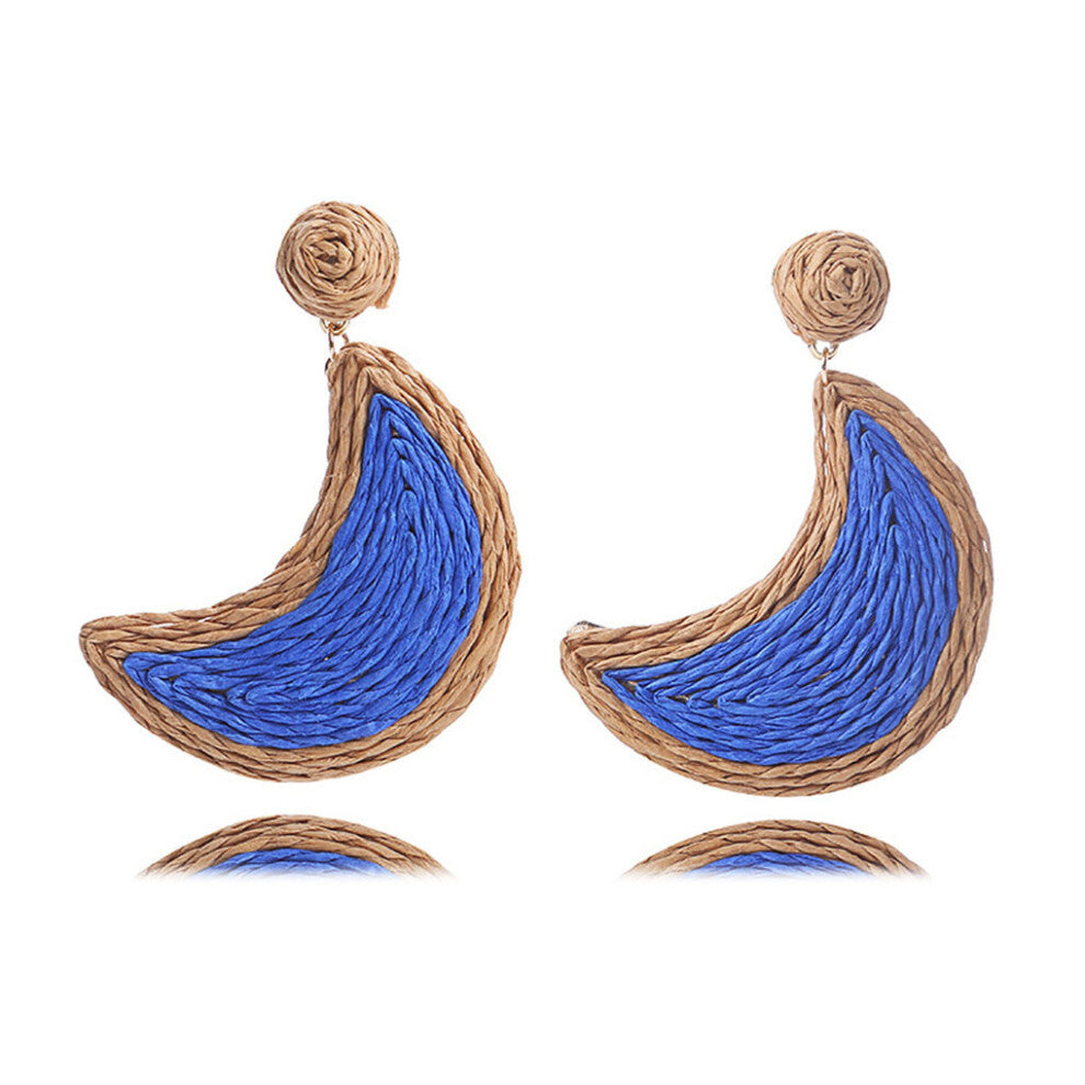 (Dark Blue) 1 Pair Vintage Earrings Pendant Decoration Jewellery Girlfriends