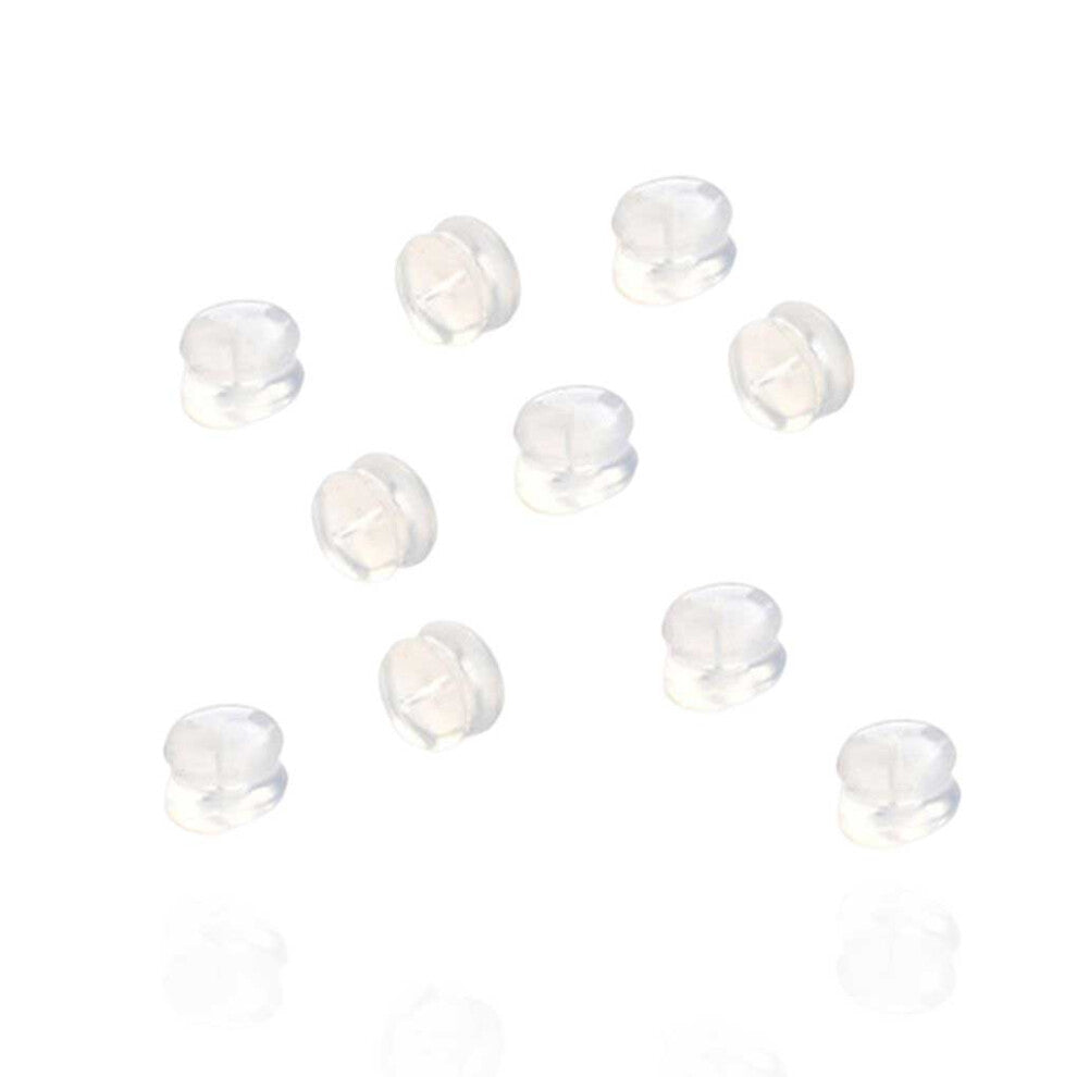 10 Pcs Earring Back Plugs Women Accessories Earrings Caps Silicone