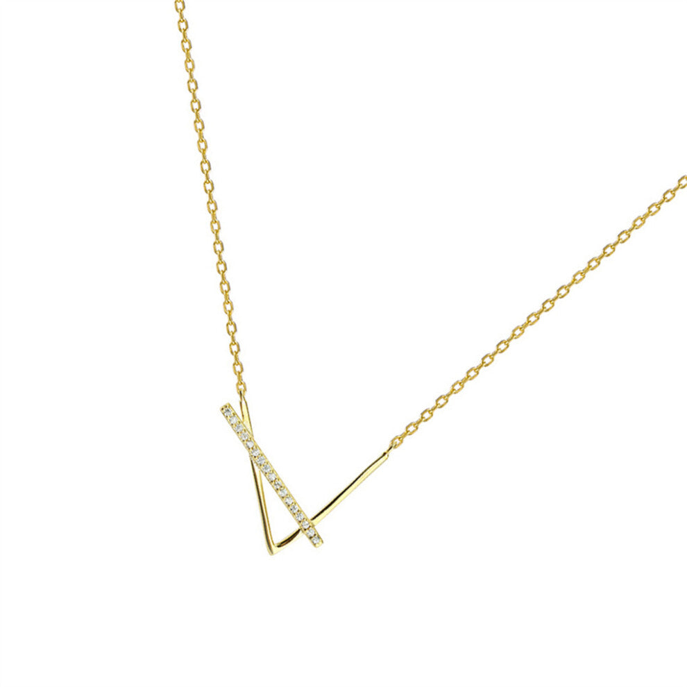 (Gold) Women Necklace Geometric Collar Bone Festival Engagement Choker