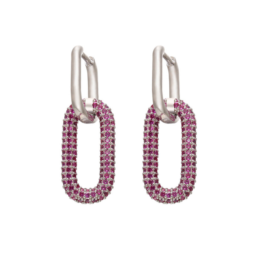 (Type 2) 1 Pair Woman Earrings Rhinestone Earring Ear Jewelry Decorations Party