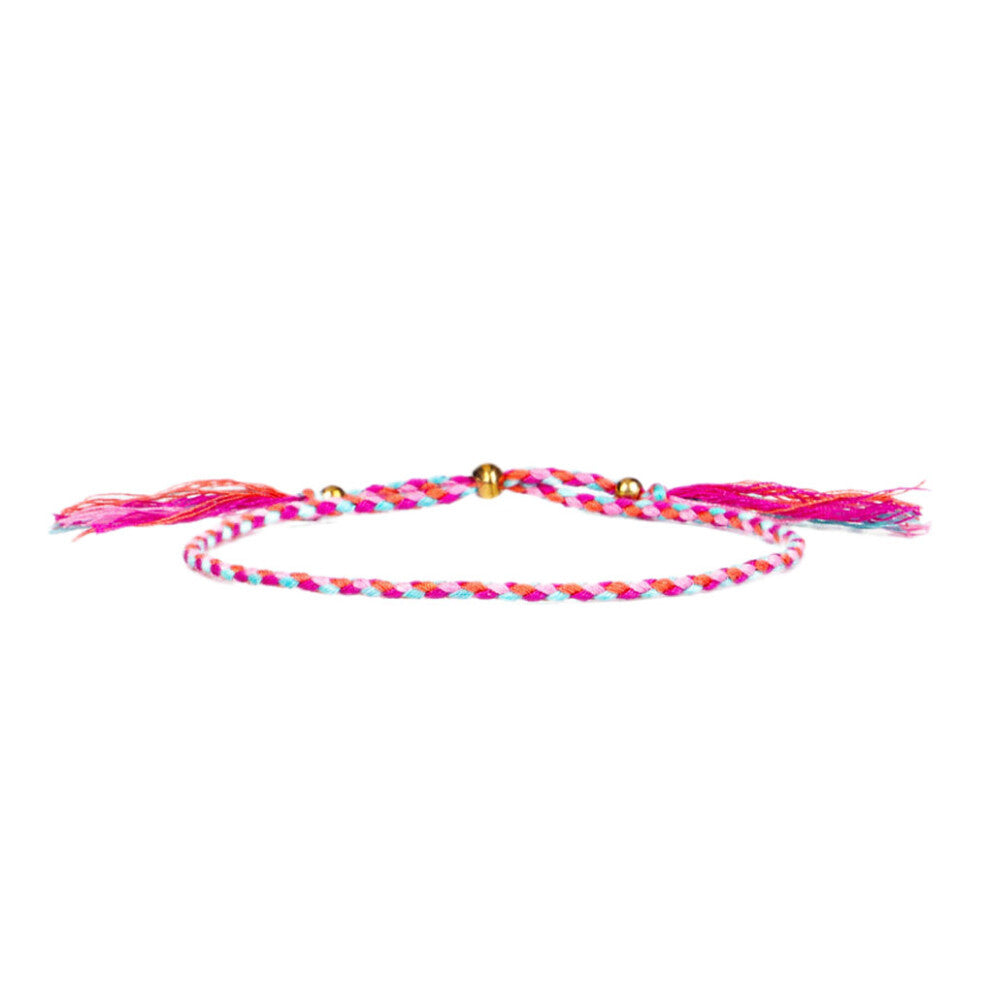 (Type 3) Braided Bracelet Wristband Jewelry Accessories Adjustable Thread