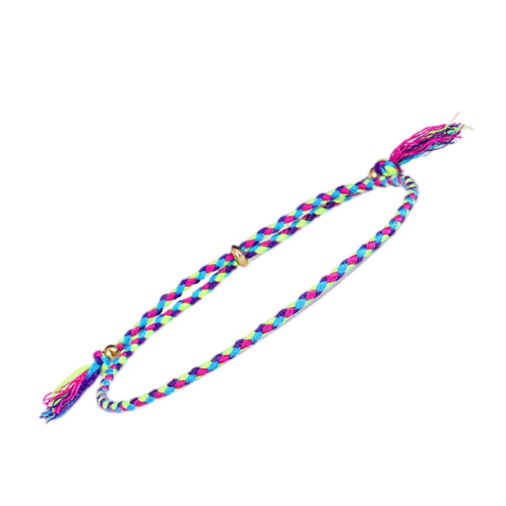 (Type 4) Braided Bracelet Wristband Jewelry Accessories Adjustable Thread