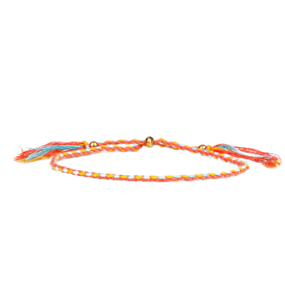 (Type 6) Braided Bracelet Wristband Jewelry Accessories Adjustable Thread