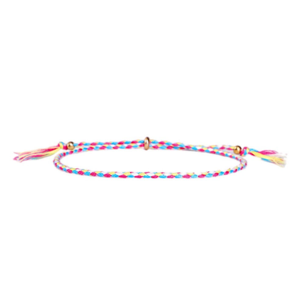 (Type 7) Braided Bracelet Wristband Jewelry Accessories Adjustable Thread