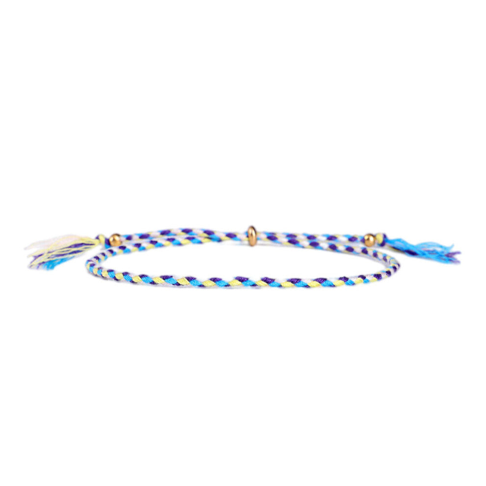 (Type 9) Braided Bracelet Wristband Jewelry Accessories Adjustable Thread