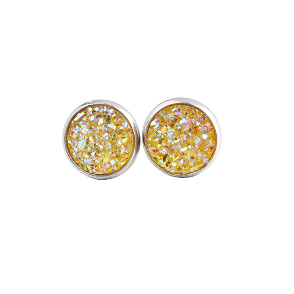 (Type 26) 1 Pair Female Stainless Steel Ear Stud Earrings Girlfriends Gifts