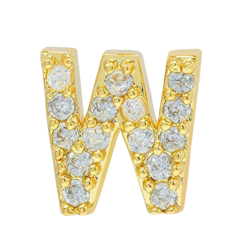 (W) Letter Earring Hiking Traveling Stud Earrings Ear Decor Jewellery
