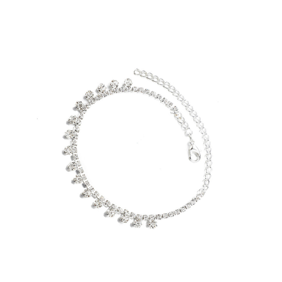 Rhinestone Anklet Crystal Jewellery Ladies Decoration Birthday Gift