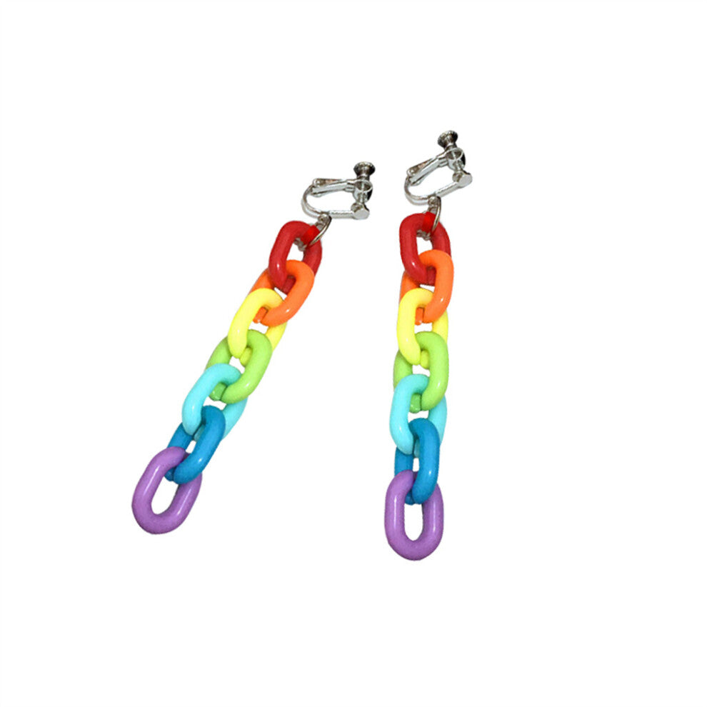 (Ear Clip) 1 Pair Women Earrings Party Traveling Drop Earring Jewelry Birthday