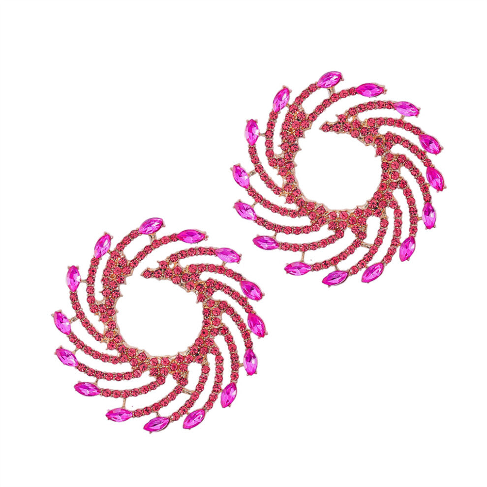 (Rose Red) 1 Pair Earrings Bohemian Jewelry Daughter Personalized Gift