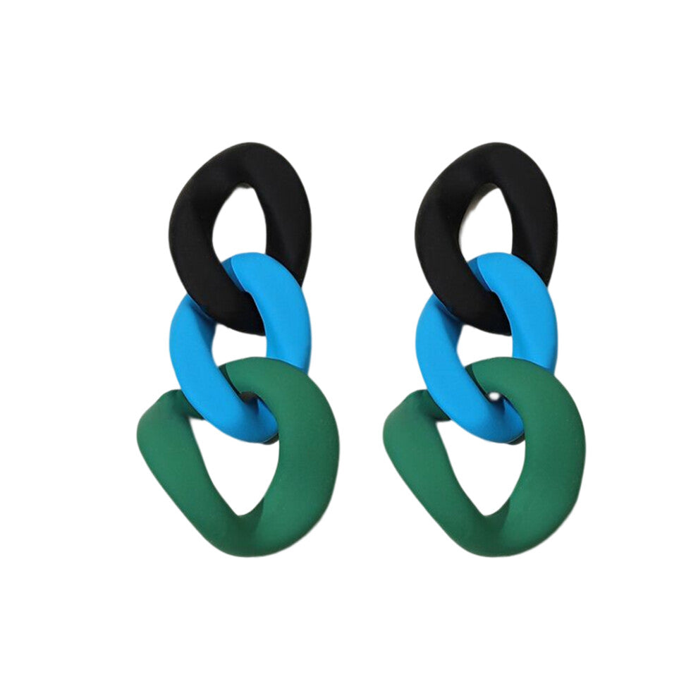 (Type 2) 2 Pieces Earring Fashion Acrylic Jewelry Drop Earrings Trendy Party