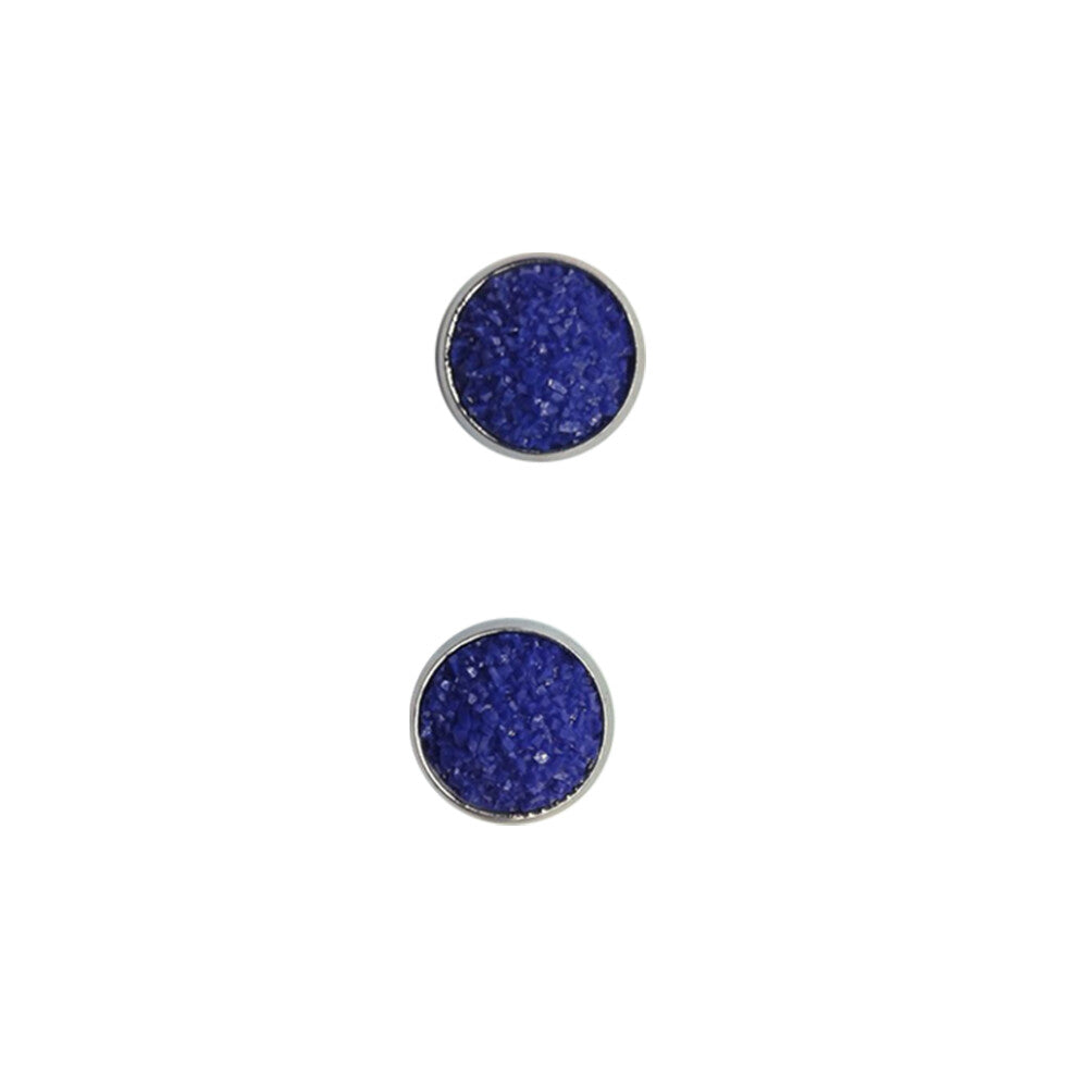 (Type20, 20) 12mm Druzy Ear Studs Earrings Wear-resistant Eardrop Jewelry for Women