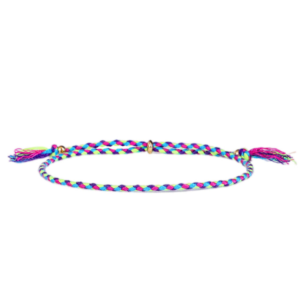 (Type 4) Braided Bracelet Jewelry Accessories Thread Bracelets with Tassel