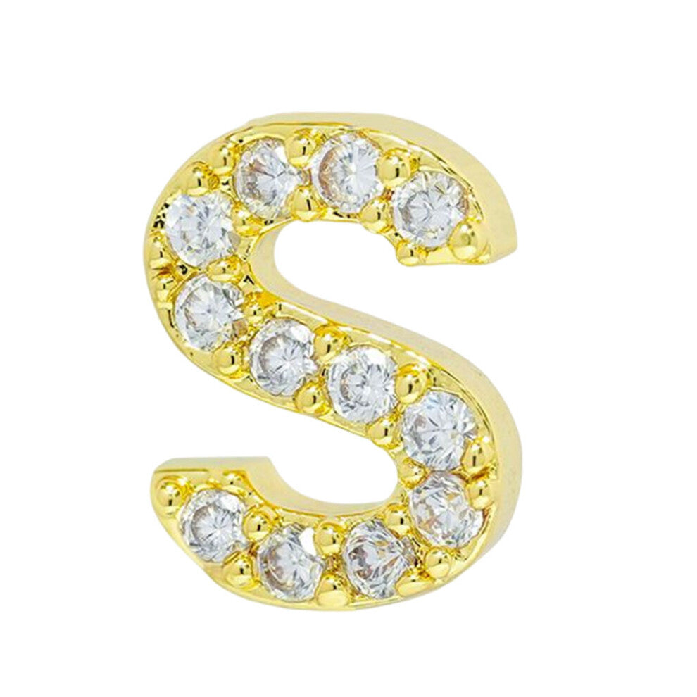 (S) Women Simple Design Letter Earring Stud Earrings Photo Shooting Ear