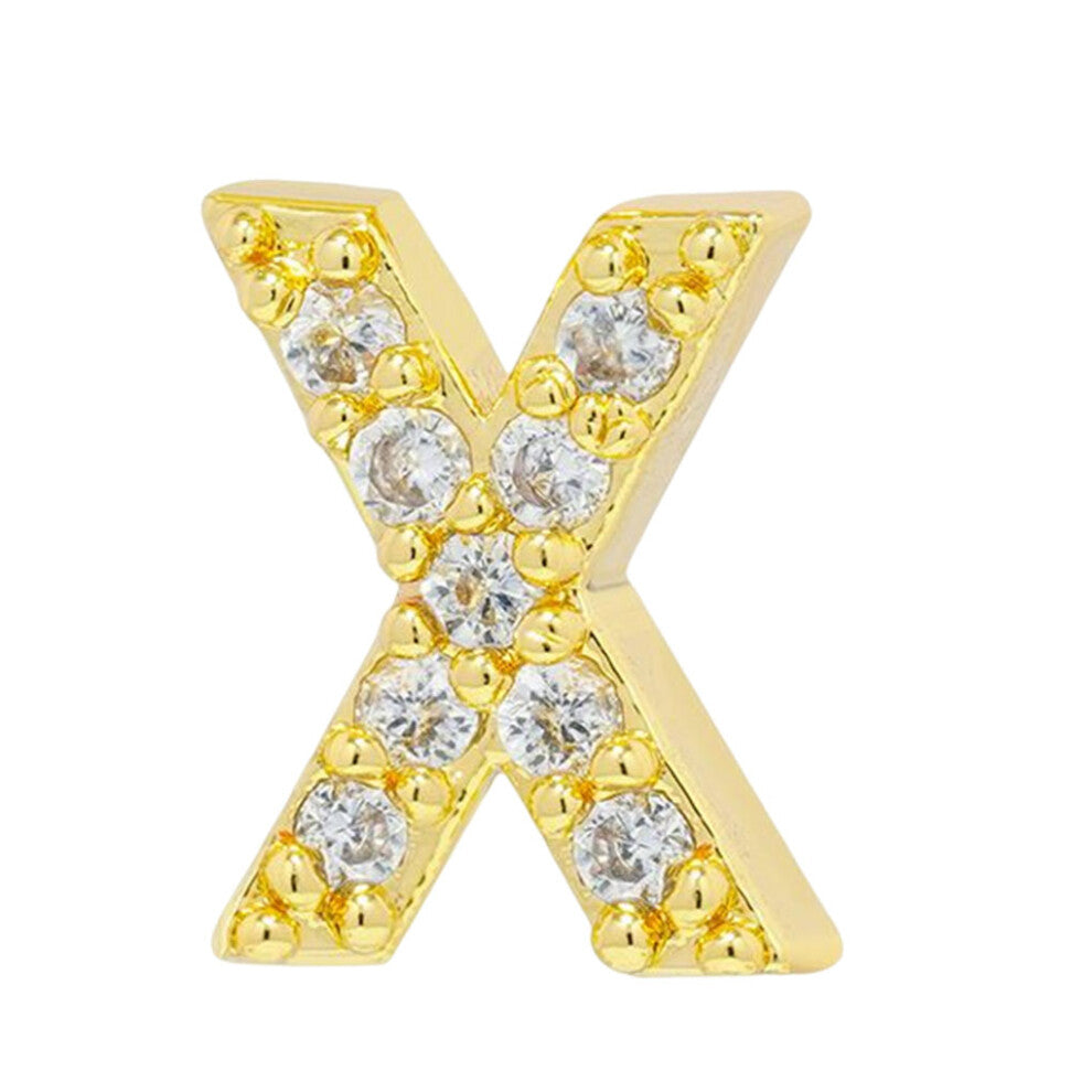 (X) Women Simple Design Letter Earring Stud Earrings Photo Shooting Ear