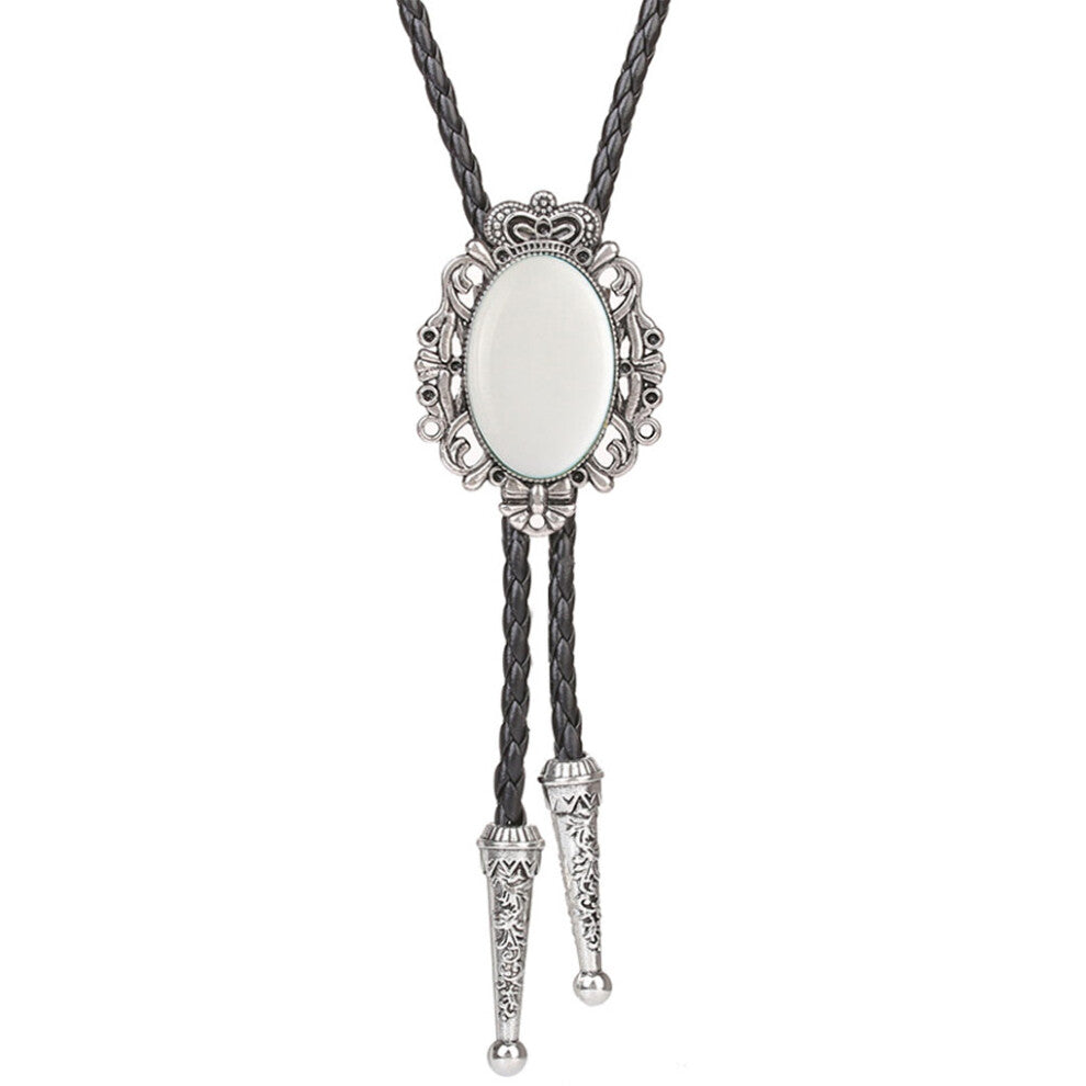 (White) Ties Necklace Pendant Festival Anniversary Engagement Decoration