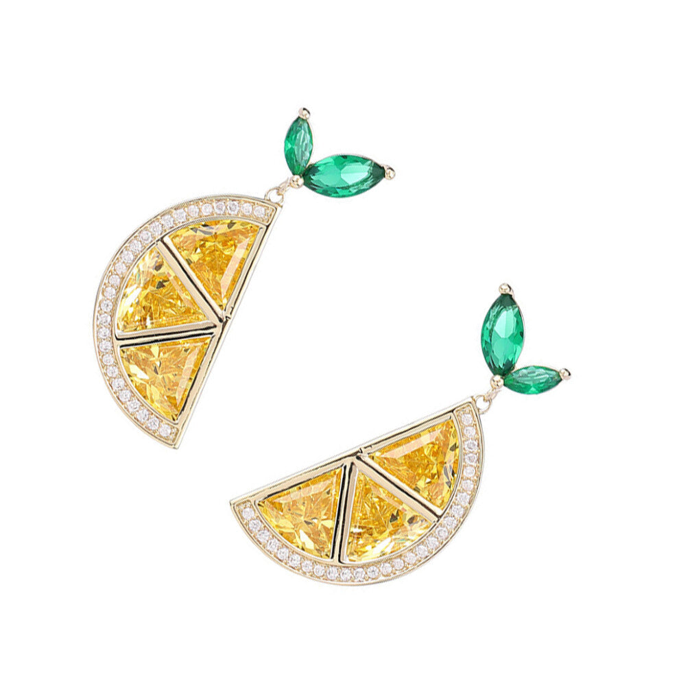 Elegant Half-round Pendant Ear Pin Touch Of Sophistication Suitable