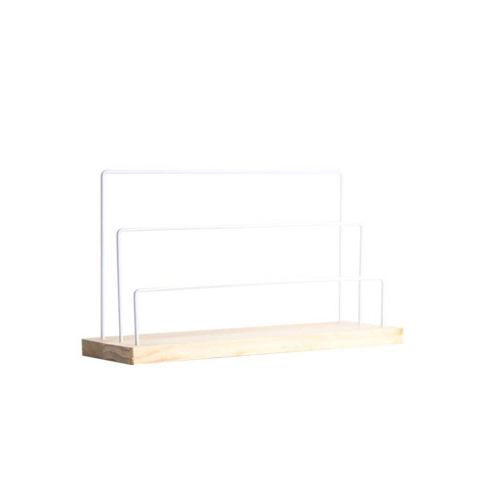(White) 3 Layer Earrings Stand Jewelry Earring Board Holder Storage Rack