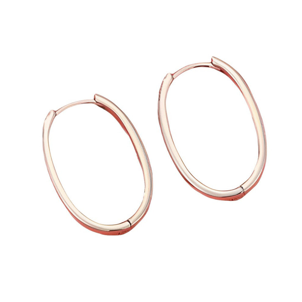 (White Gold, Oval) 1 Pair Earring Silver Earrings Birthday Jewelry Daily Working Travel