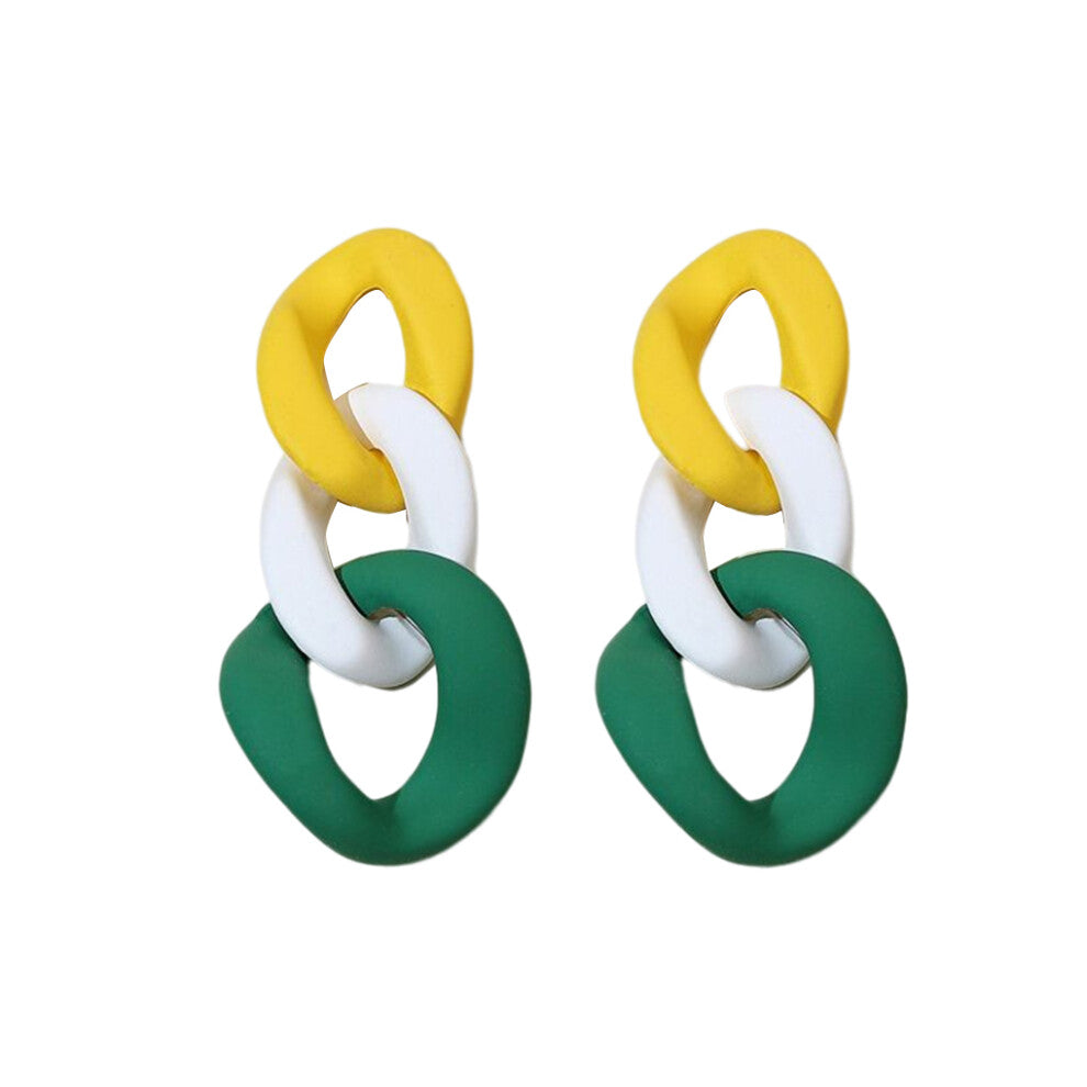 (Type 8) 2 Pieces Earring Fashion Acrylic Ear Jewelry Drop Earrings Bohemia