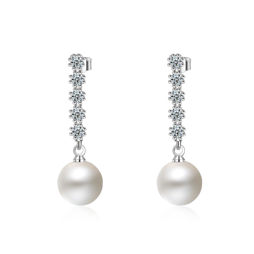 2 Pieces Women Pearl Eardrop Dating Photography Earring Jewellery