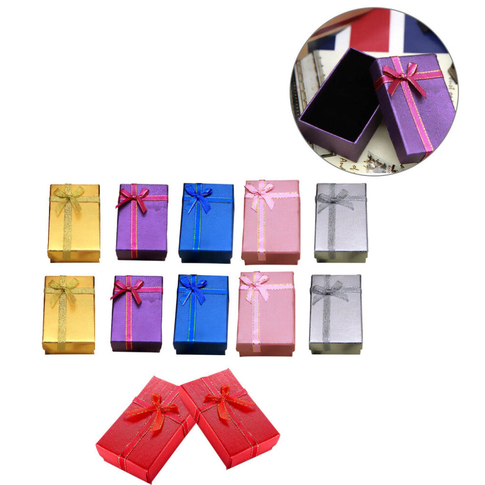 12 Pieces Jewelry Package Box Gift Case Choker Organizer Home Dresser