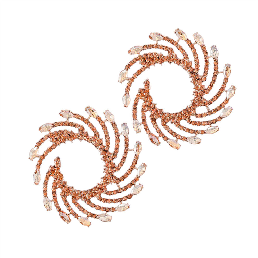 (Gold) 1 Pair Earrings Pendant*Ear Studs Jewelry Personalized Gift