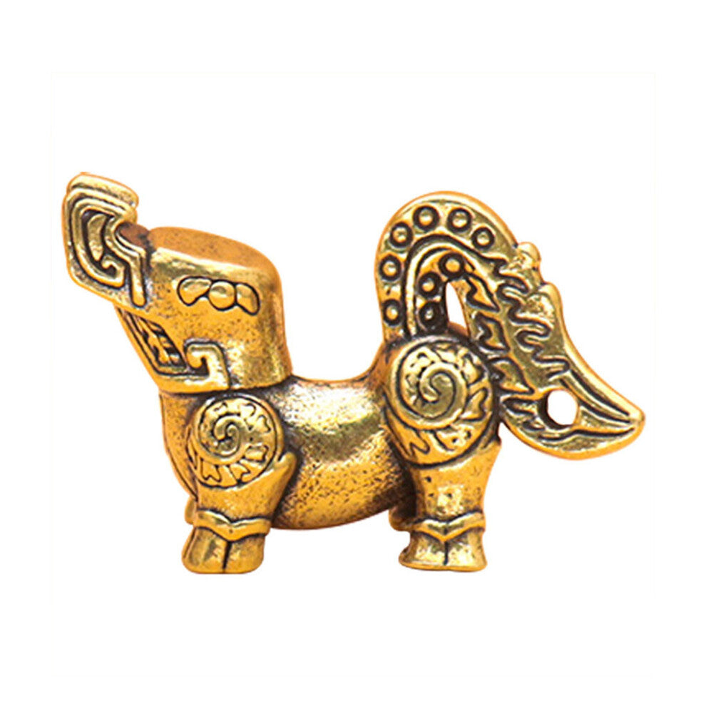 Brass Pendants Mythical Creature Golden Hanging Pendant Earrings Home