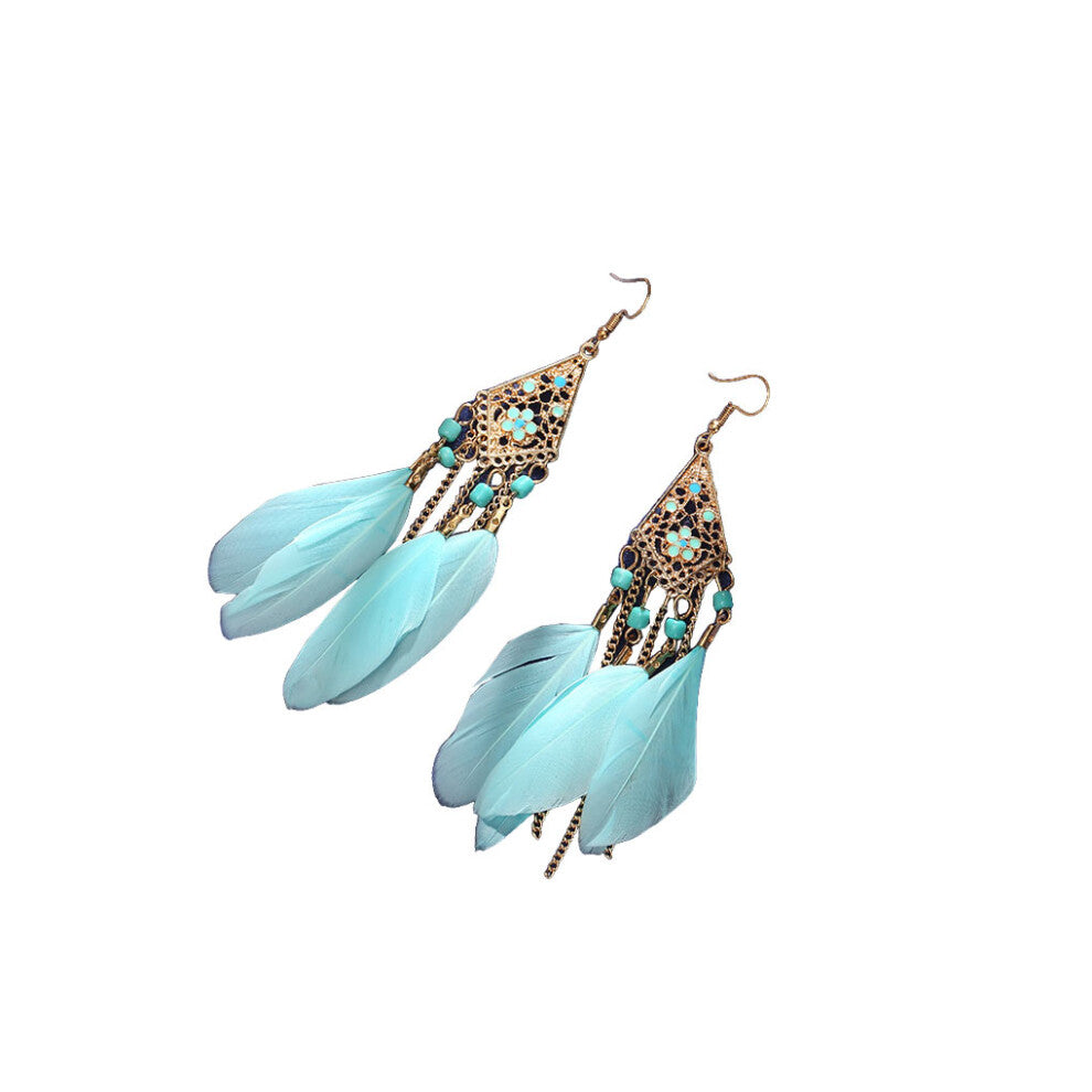 (light blue) Creative s Earrings Exquisite Personality Ear Studs for Women Jewelry