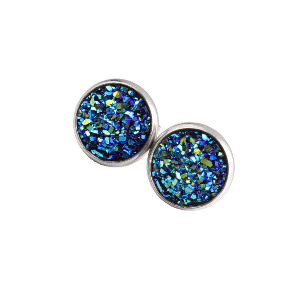 (Type 16) 1 Pair Female Stainless Steel Ear Stud Earrings Gift Jewellery