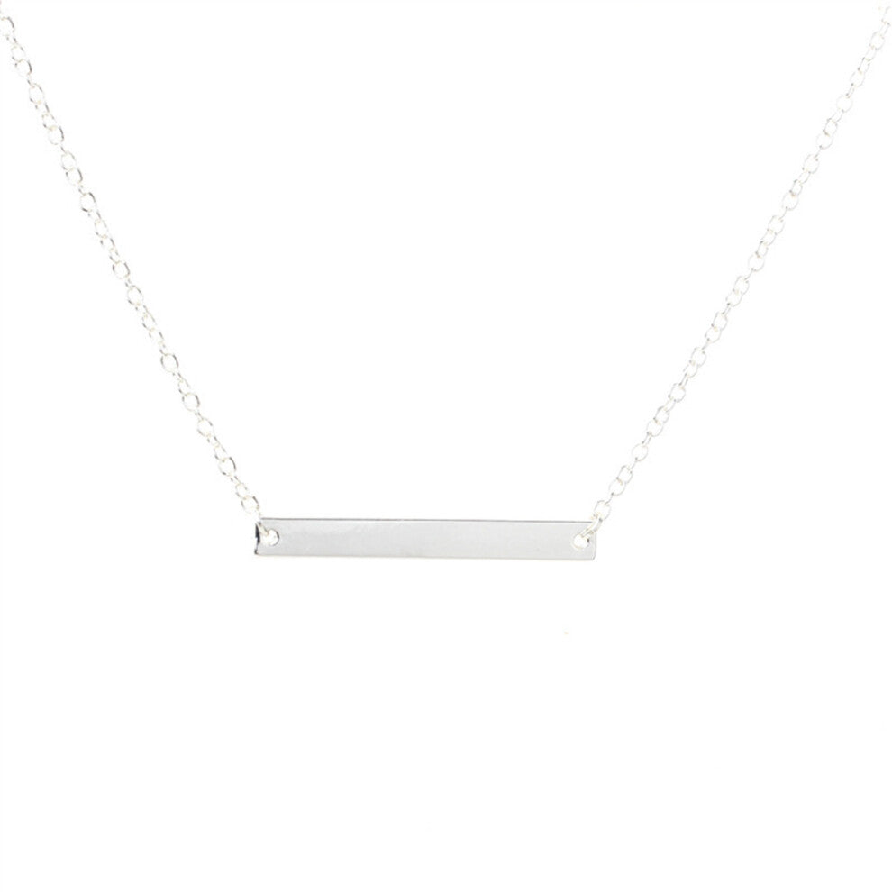 (silver) Necklace Chains Adjustable Choker Necklaces Valentines Day for Teen