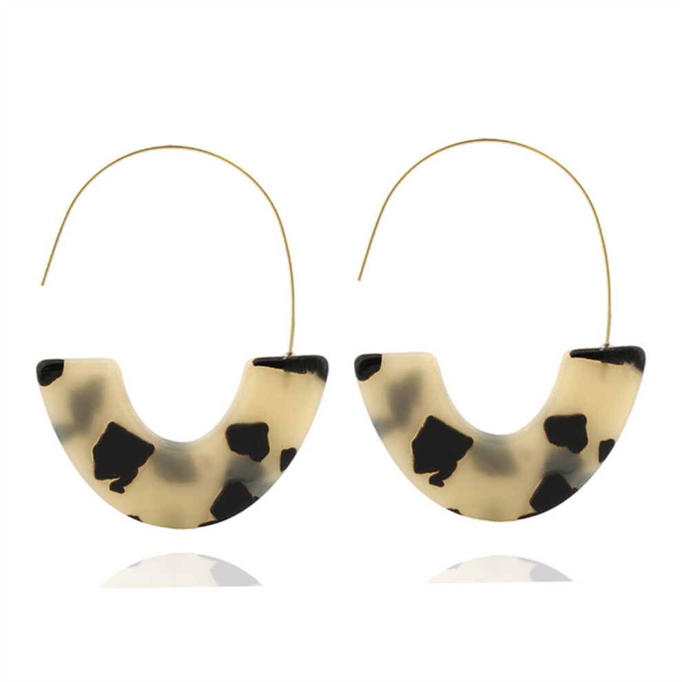 (Beige) 1 Pair Earrings Delicate Multicolor Valentines Day for Holiday