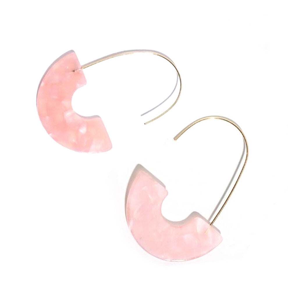 (Pink) 1 Pair Earrings Delicate Multicolor Valentines Day for Holiday