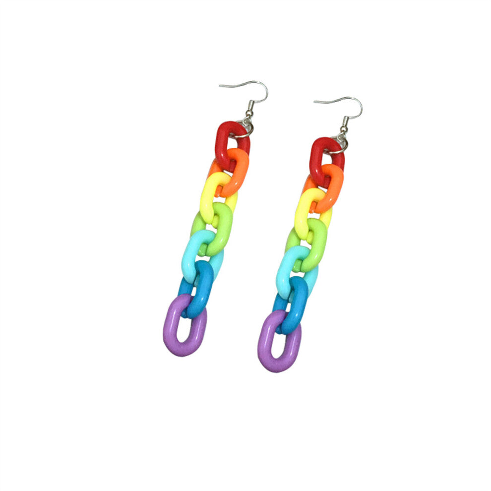 (Ear Hook) 1 Pair Women Earrings Drop Earring Simple Design Jewelry Birthday Gift