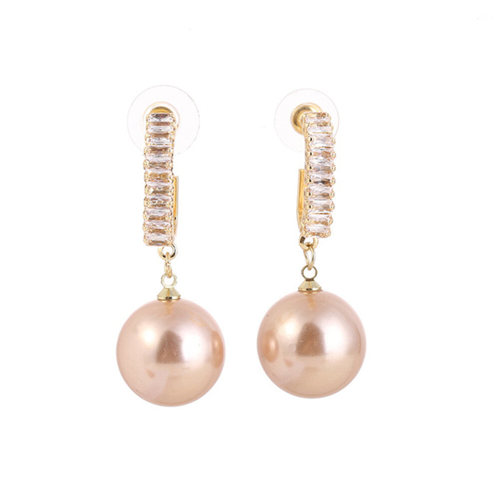 (Gold) 1 Pair Women Earrings Pendant Earring Ear Loop Decorations Jewelry for