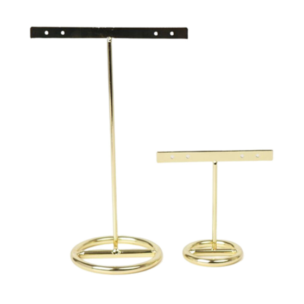 (Tshaped flat rack) 2Pcs Earring Earrings Holder Rack Organizer Jewelry Pendant Showing