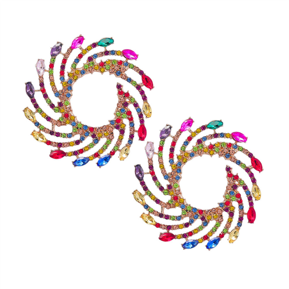 (Mix Color) 1 Pair Earrings Vintage Pendant*Ear Studs Jewelry Female Daughter Gift