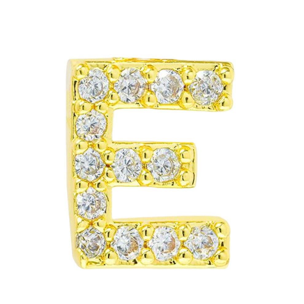 (E) Simple Design Alphabet Letter Earring Stud Earrings Ear Decoration