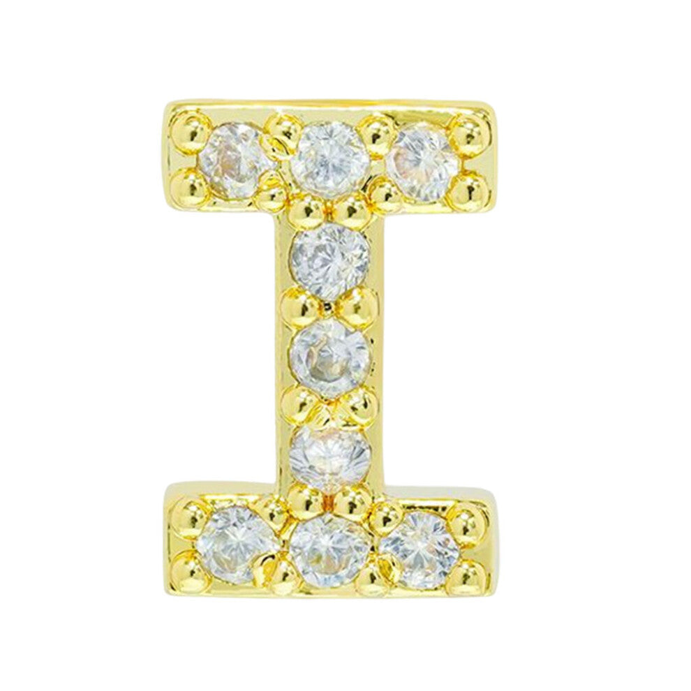 (I) Simple Design Alphabet Letter Earring Stud Earrings Ear Decoration