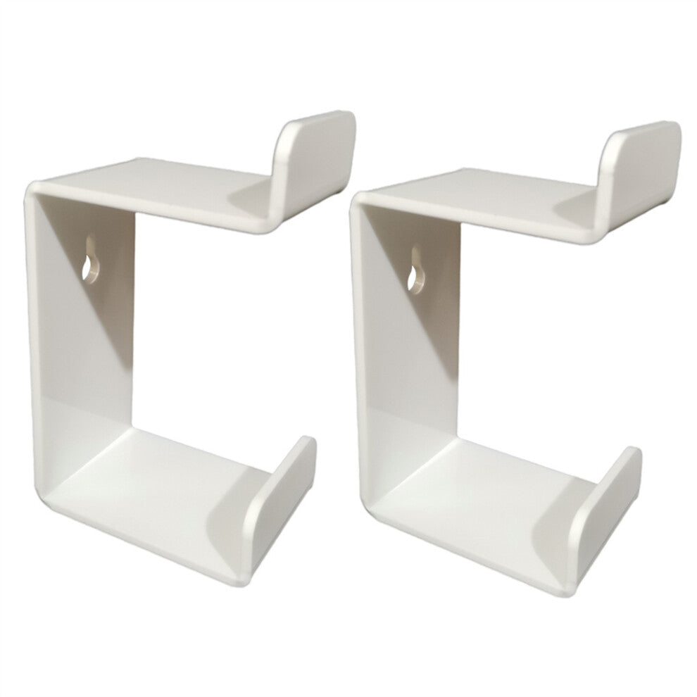 (White) 2 Pieces Headset Holder Headphones Minimalist style Video Game Hanger