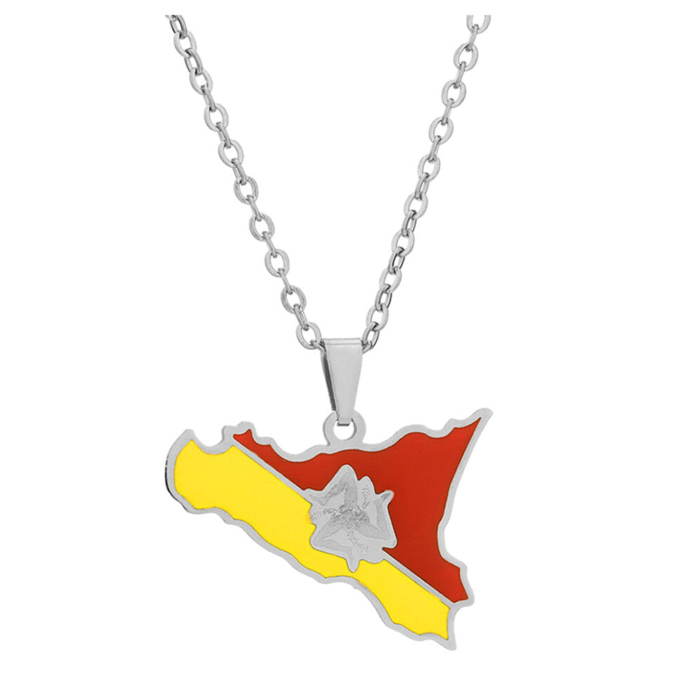 (Steel color) Any Occasion Pendant Necklace Suitable For All Ages Gift Idea