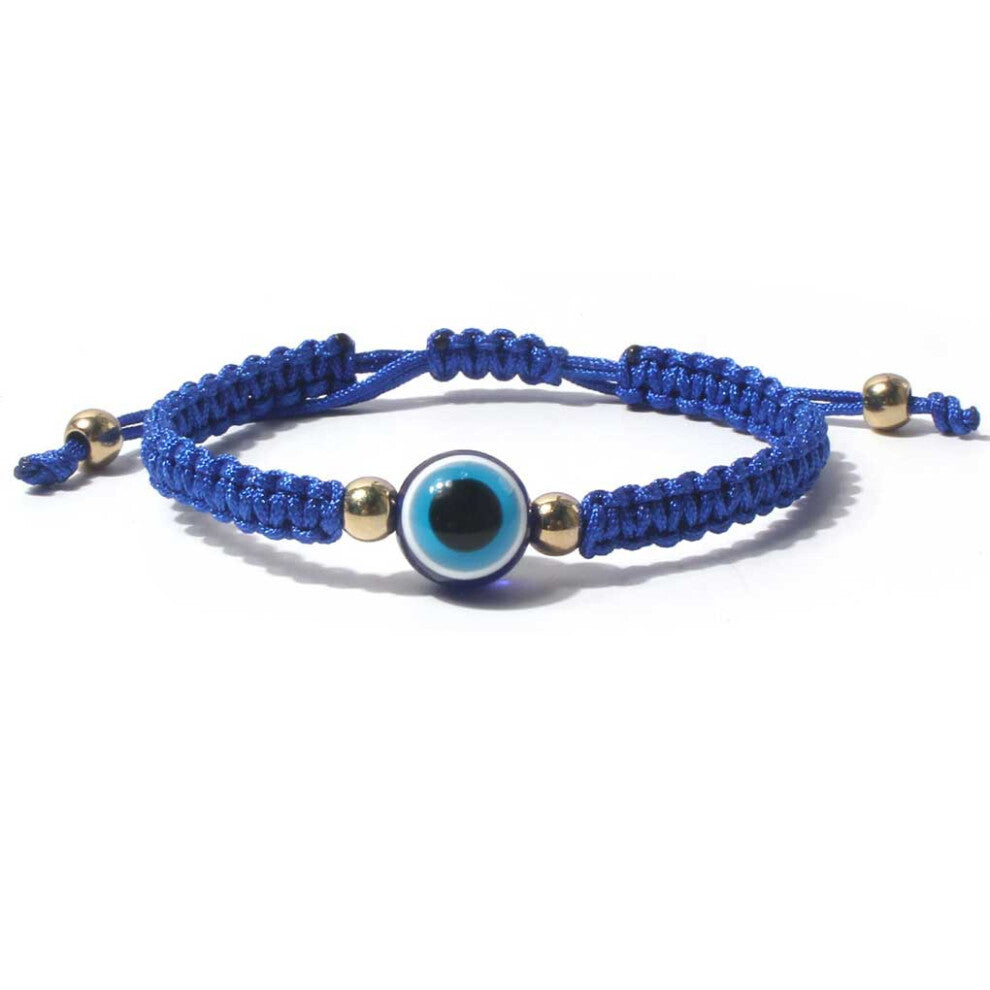 (Blue) Men Bracelet Wrist Strap Jewelry Handmade Handicraft Dressing