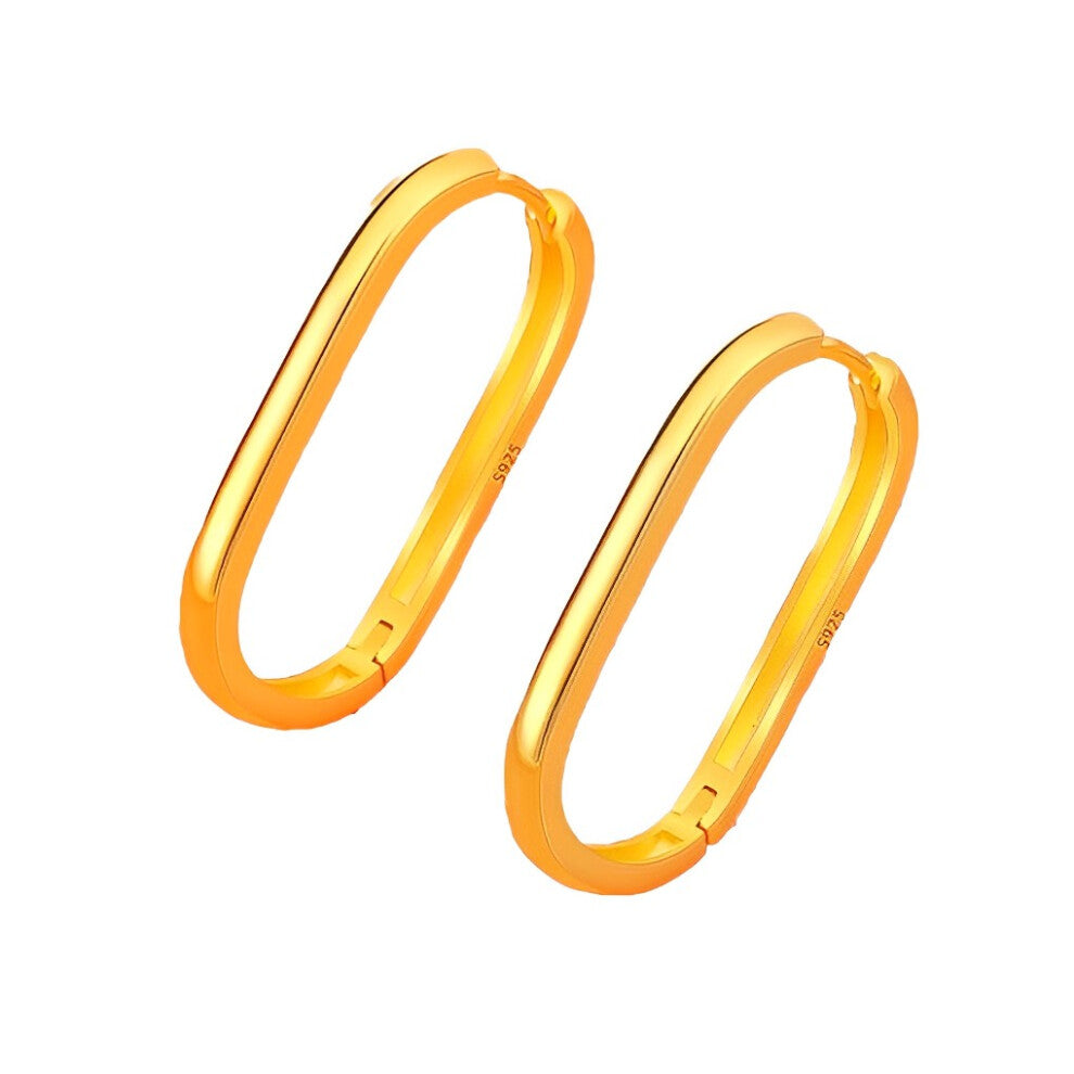 (Gold, Rectangle) 1 Pair Girl Earring Vintage Silver Earrings Festival Jewelry Party