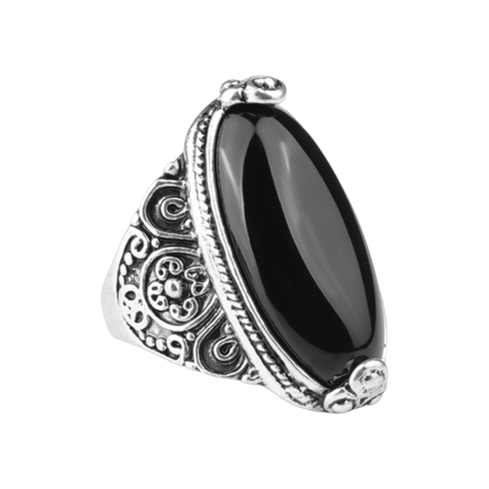 (Black) Alloy Bohemia Ring Decoration Rings Jewelry Dressing Up Accessory