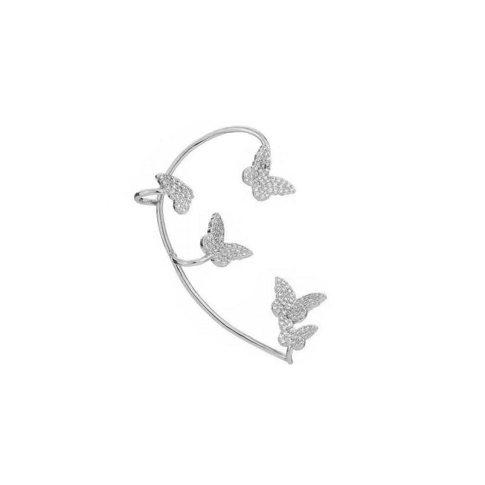 (silveryleft) Statement Star Style Earbuds Without Ear Holes Dainty And Trendy